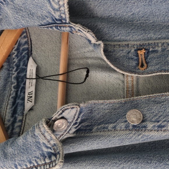 Zara Light Blue Flare Women's Jumpsuit XXL Back To School Gorpcore Streetwear - Picture 7 of 11